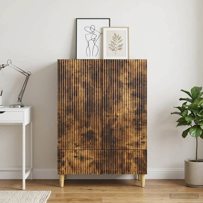 Servírovací Skříň Se Zásuvkou Kouřový Dub 66 X 34,5 X 95 Cm