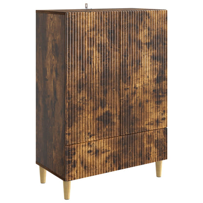Servírovací Skříň Se Zásuvkou Kouřový Dub 66 X 34,5 X 95 Cm