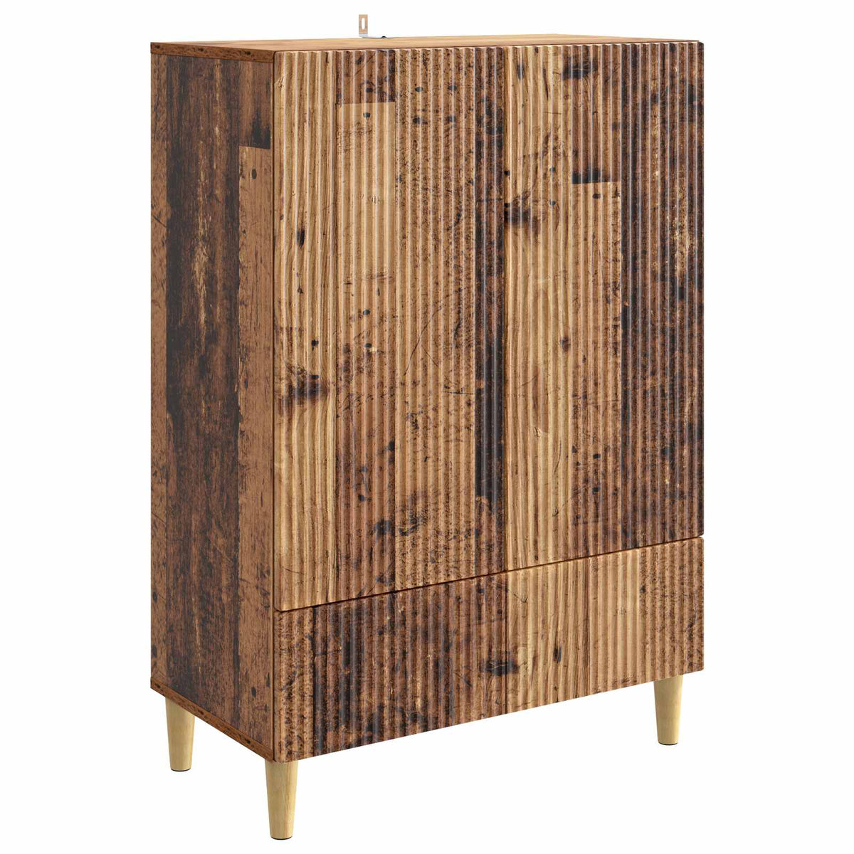 Servírovací Skříň Se Zásuvkou Staré Dřevo 66 X 34,5 X 95 Cm