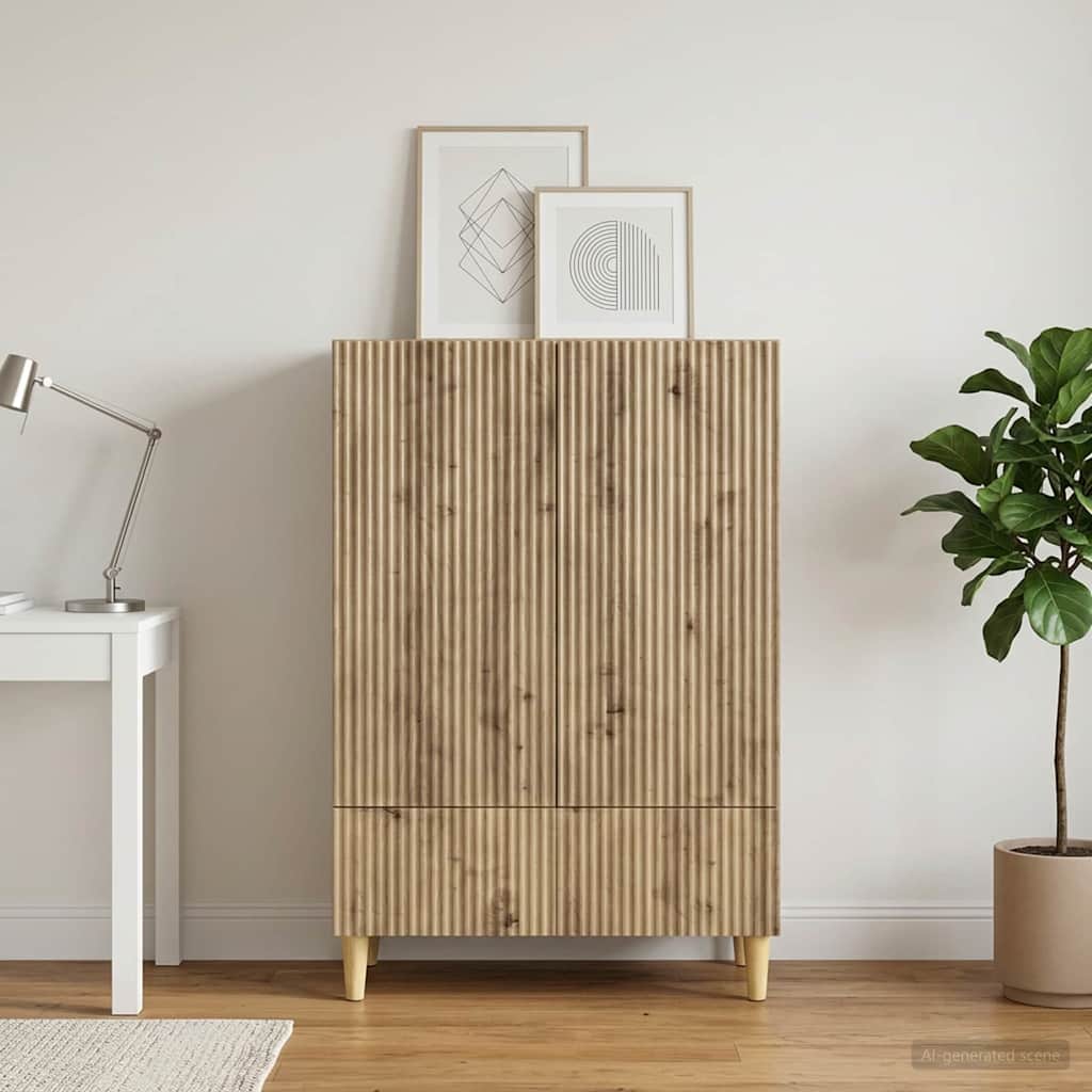 Servírovací Skříň Dub Artisan 66 X 34,5 X 95 Cm