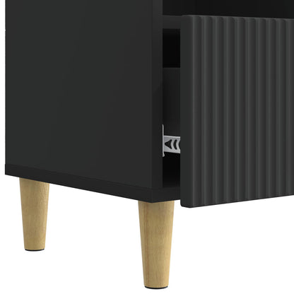 Televizní Skříň Černá 102 X 34,5 X 50 Cm Kompozitní Dřevo