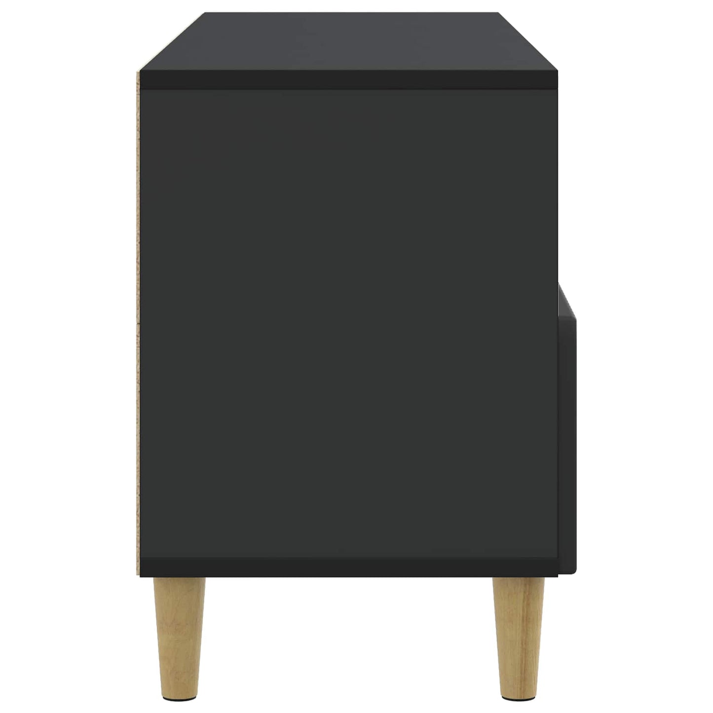 Televizní Skříň Černá 102 X 34,5 X 50 Cm Kompozitní Dřevo