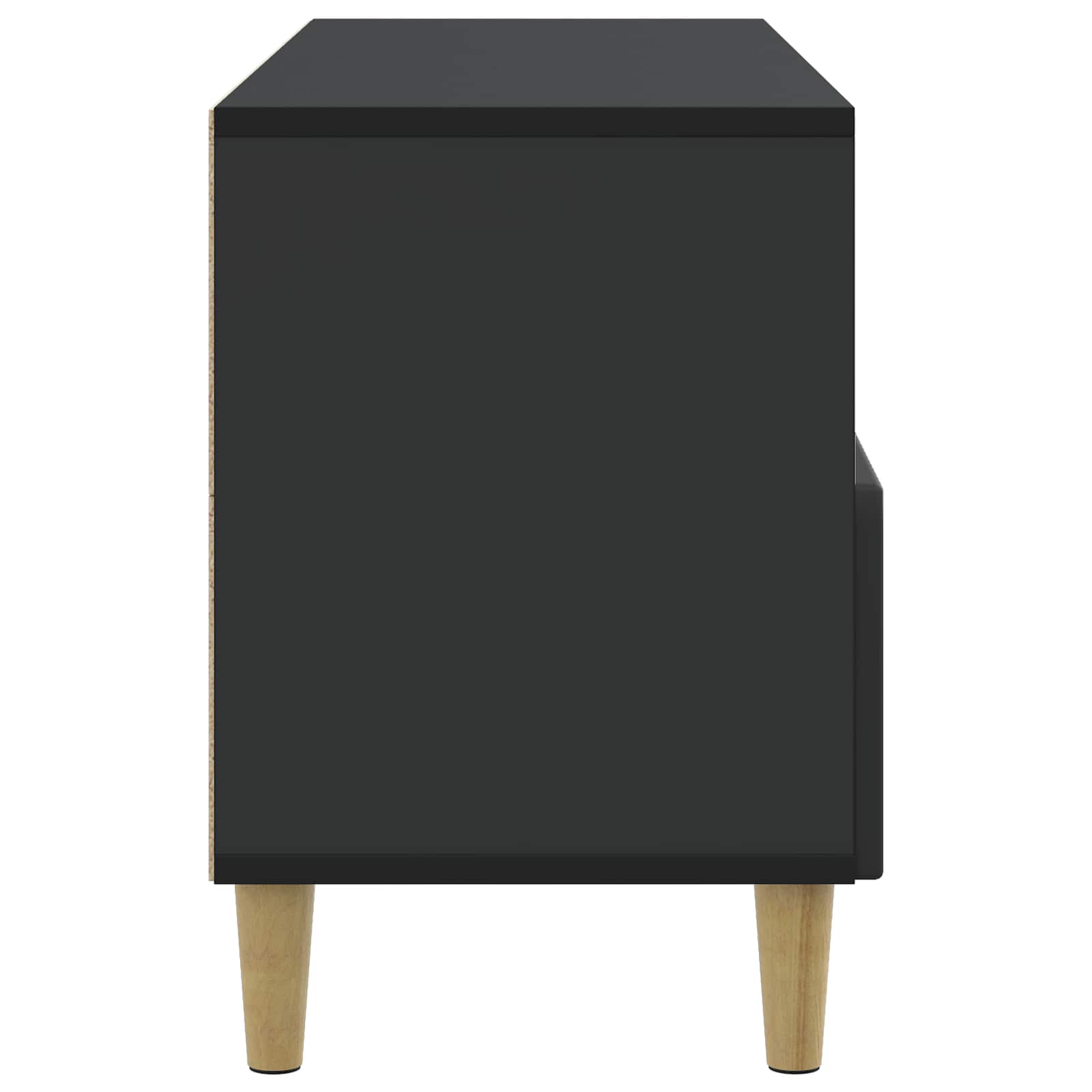 Televizní Skříň Černá 102 X 34,5 X 50 Cm Kompozitní Dřevo