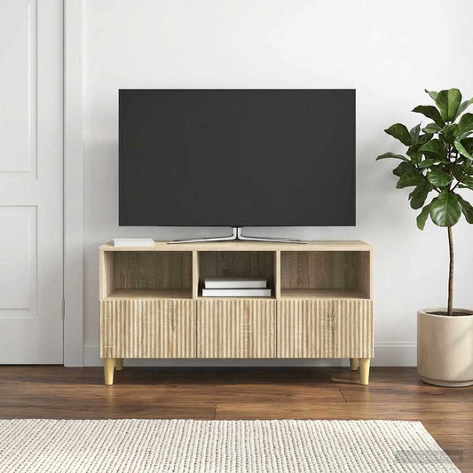 Televizní Skříň Dub Sonoma 102 X 34,5 X 50 Cm Kompozitní Dřevo