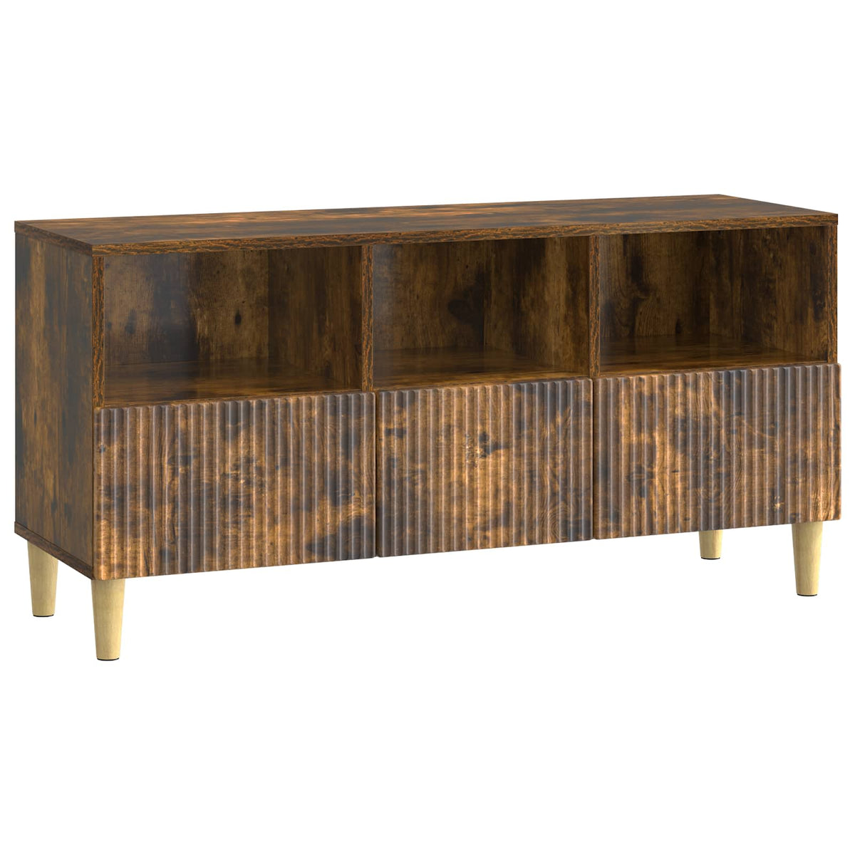 Televizní Skříň Kouřový Dub 102 X 34,5 X 50 Cm Kompozitní Dřevo