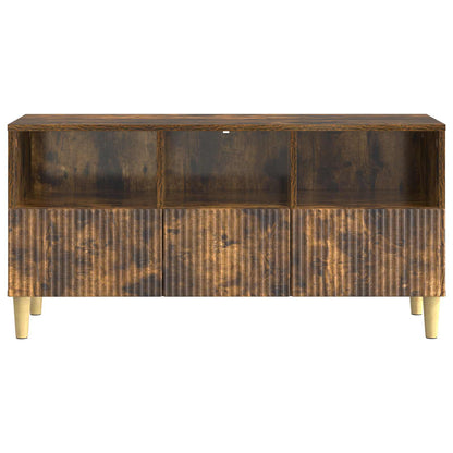 Televizní Skříň Kouřový Dub 102 X 34,5 X 50 Cm Kompozitní Dřevo
