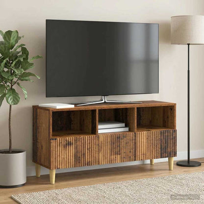 Televizní Skříň Staré Dřevo 102 X 34,5 X 50 Cm Kompozitní Dřevo