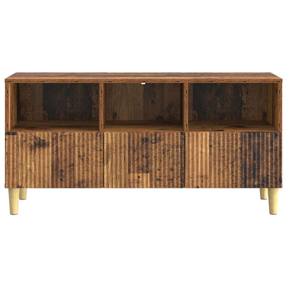 Televizní Skříň Staré Dřevo 102 X 34,5 X 50 Cm Kompozitní Dřevo