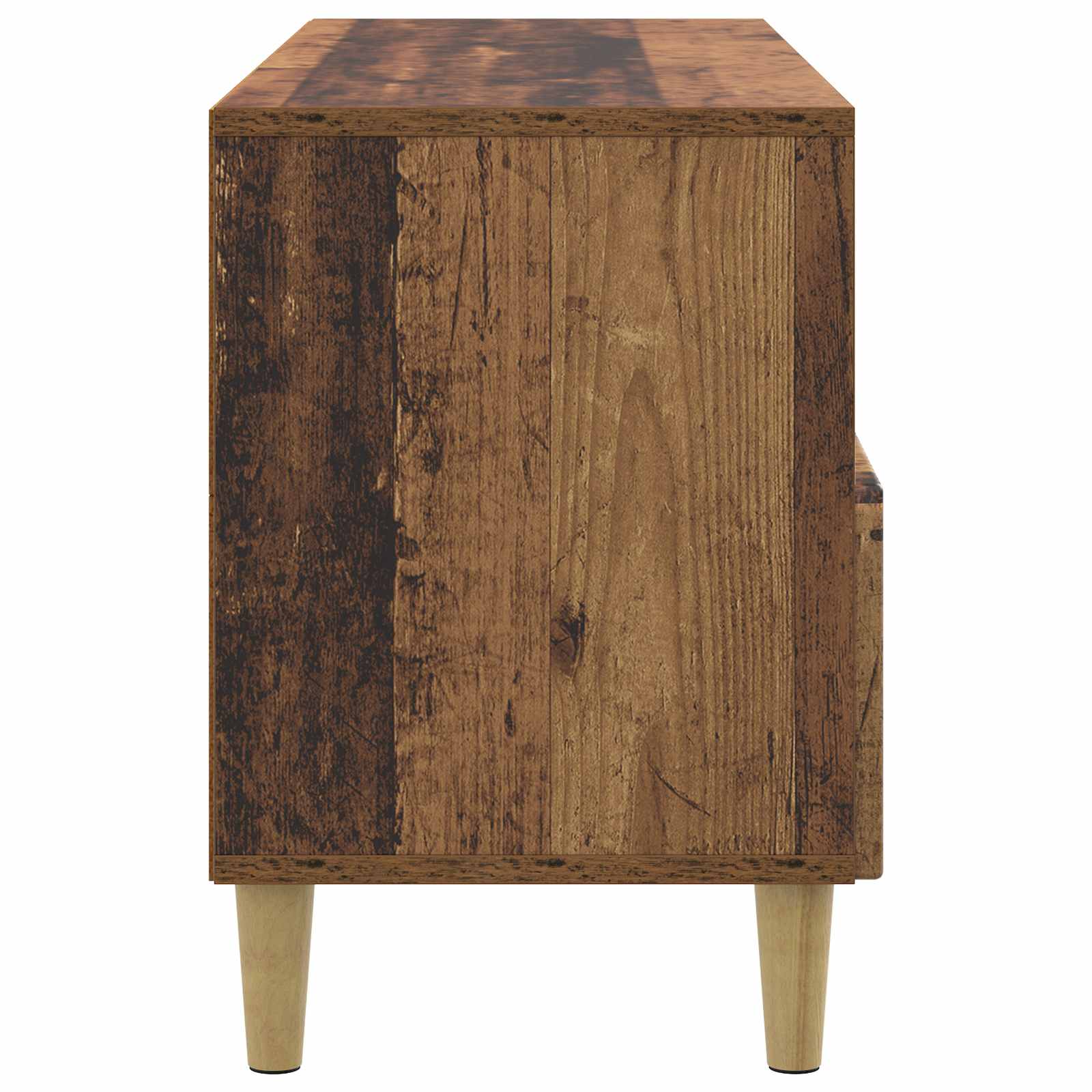 Televizní Skříň Staré Dřevo 102 X 34,5 X 50 Cm Kompozitní Dřevo