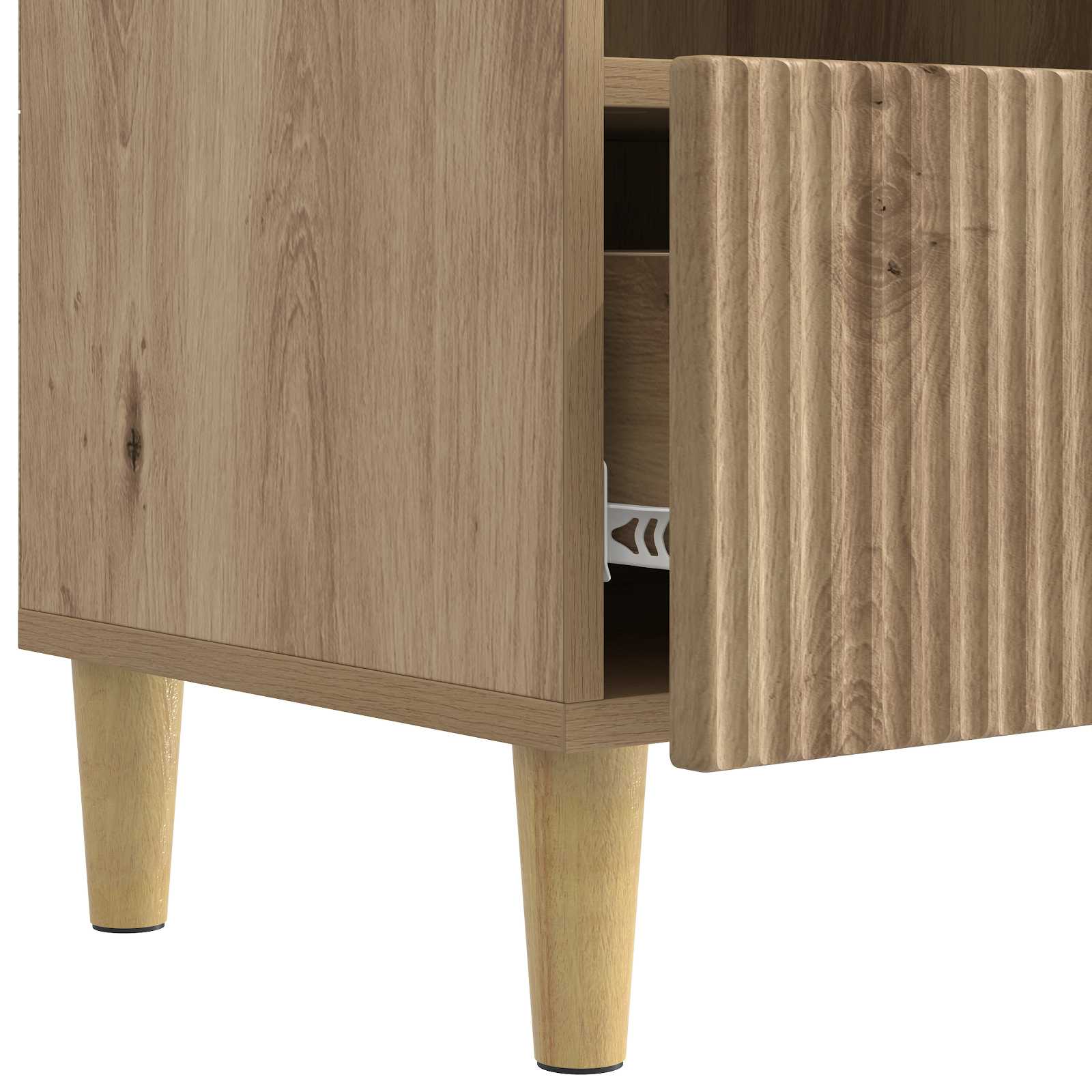 Televizní Skříň 102 X 34,5 X 50 Cm Dub Artisan Kompozitní Dřevo