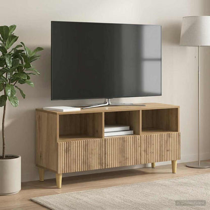 Televizní Skříň 102 X 34,5 X 50 Cm Dub Artisan Kompozitní Dřevo