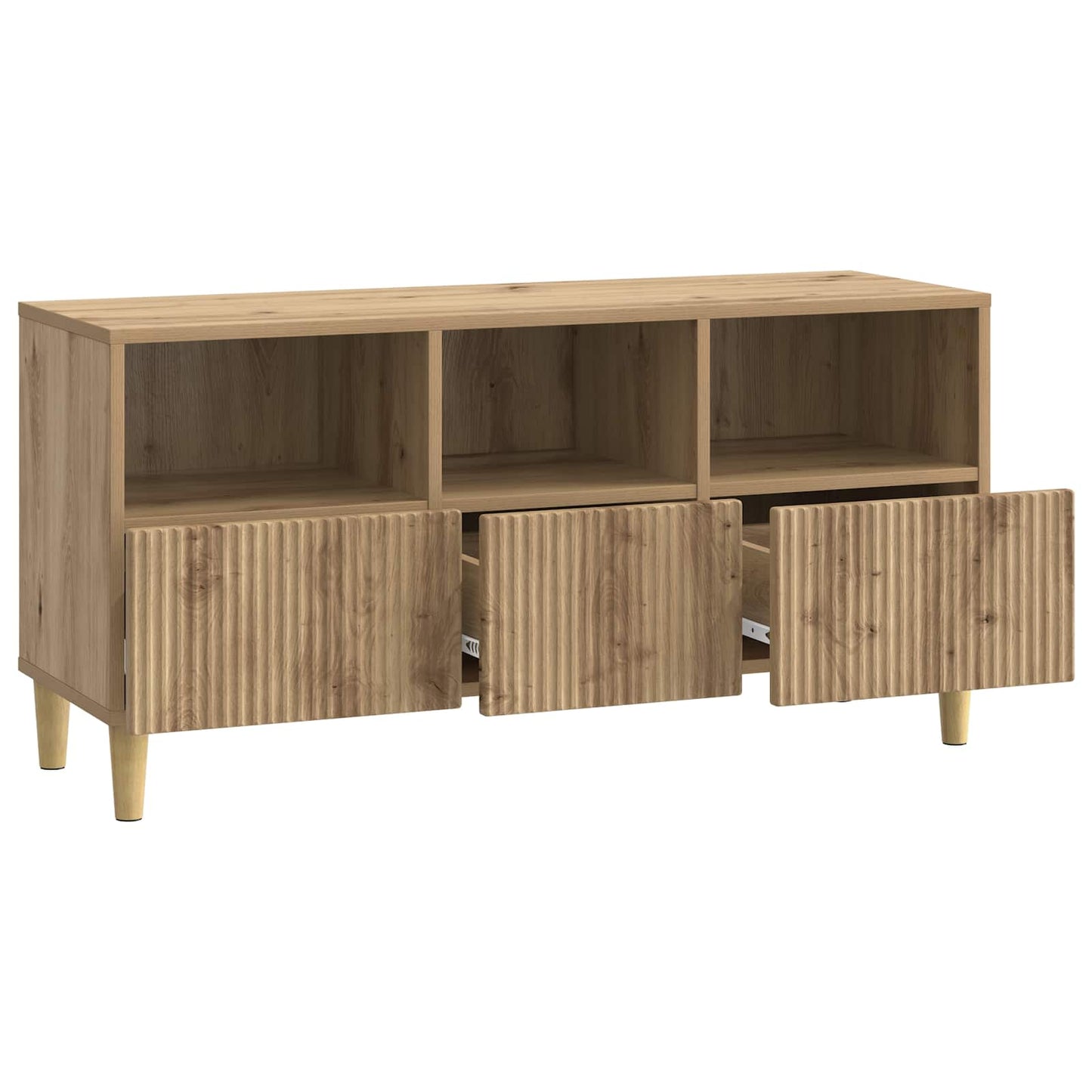 Televizní Skříň 102 X 34,5 X 50 Cm Dub Artisan Kompozitní Dřevo