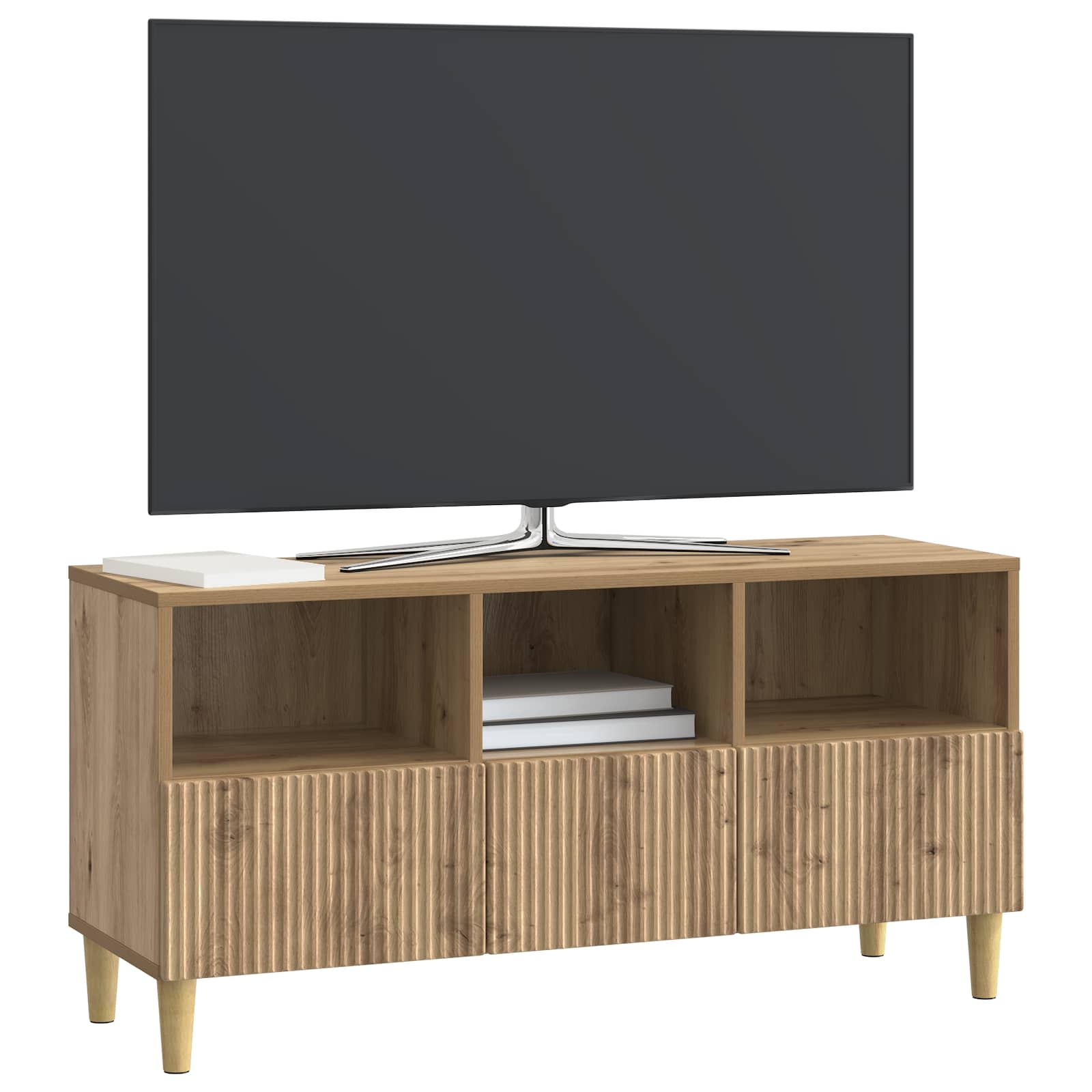Televizní Skříň 102 X 34,5 X 50 Cm Dub Artisan Kompozitní Dřevo