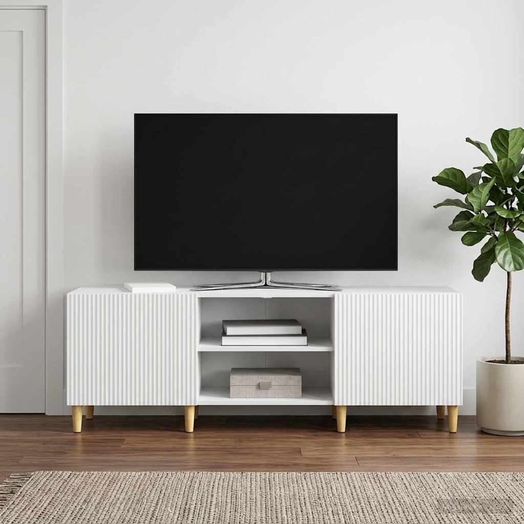 Televizní Skříň Bílá 150 X 31 X 50 Cm Kompozitní Dřevo