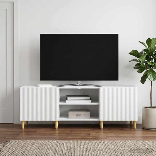 Televizní Skříň Bílá 150 X 31 X 50 Cm Kompozitní Dřevo