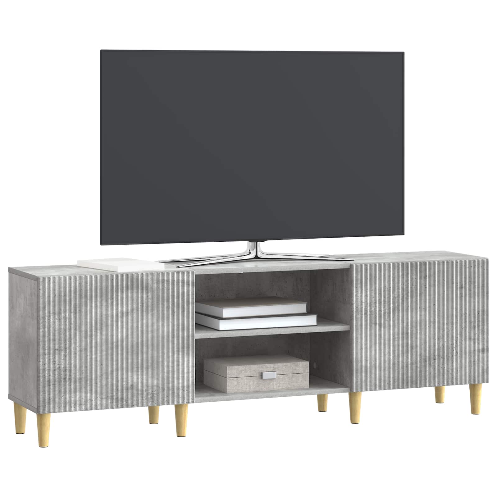 Televizní Skříň Betonově Šedá 150 X 31 X 50 Cm Kompozitní Dřevo