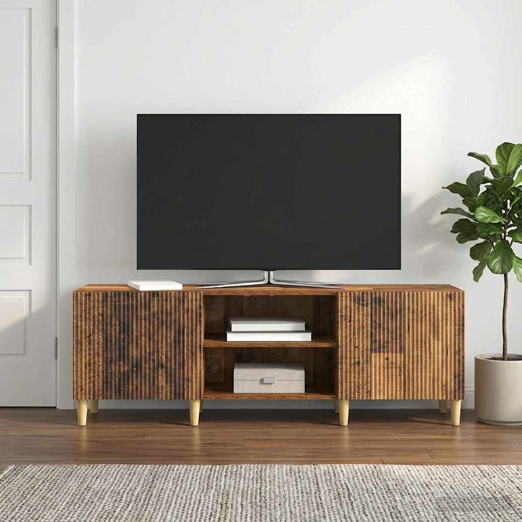 Televizní Skříň Staré Dřevo 150 X 31 X 50 Cm Kompozitní Dřevo