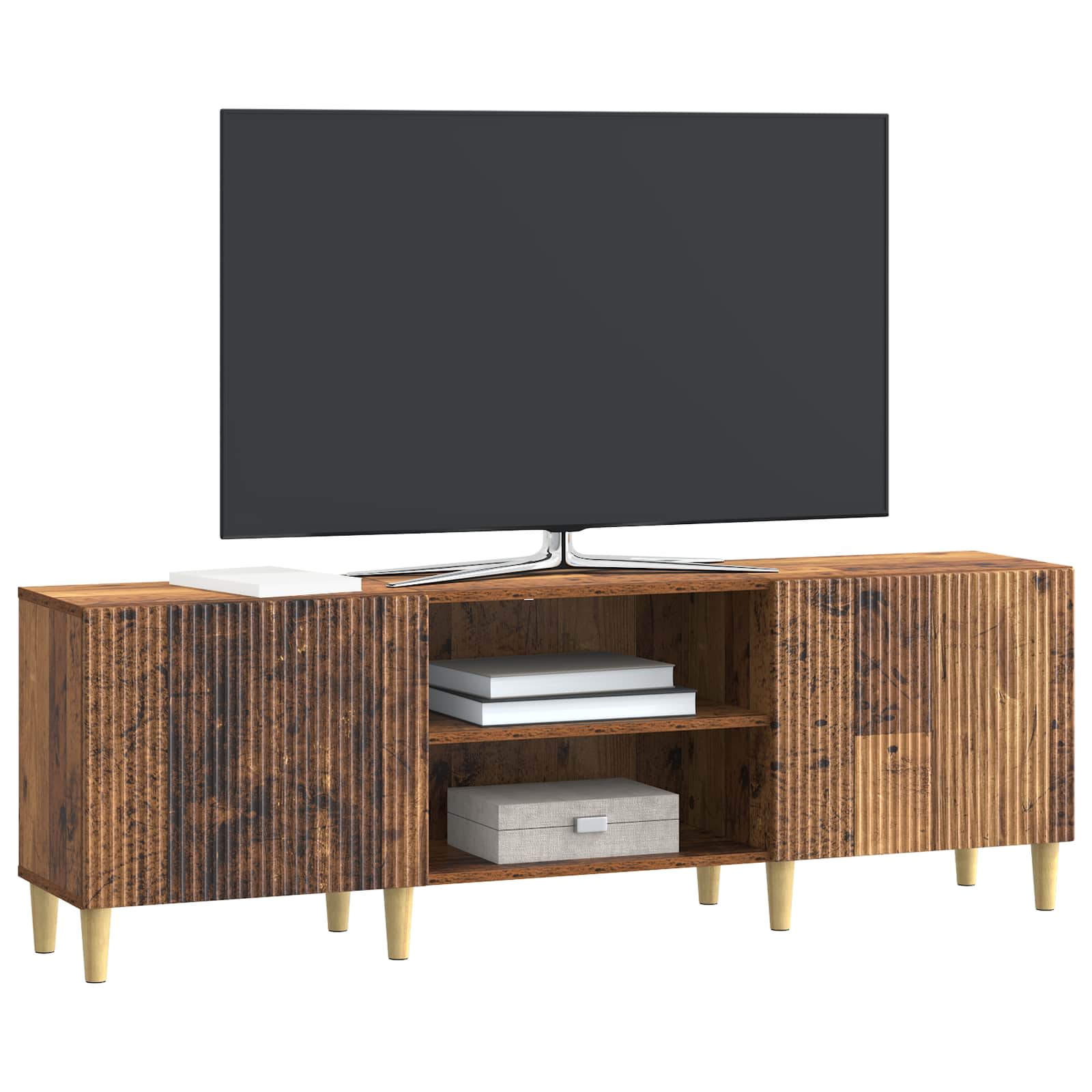 Televizní Skříň Staré Dřevo 150 X 31 X 50 Cm Kompozitní Dřevo