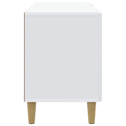 Televizní Skříň Bílá 102 X 34,5 X 50 Cm Kompozitní Dřevo