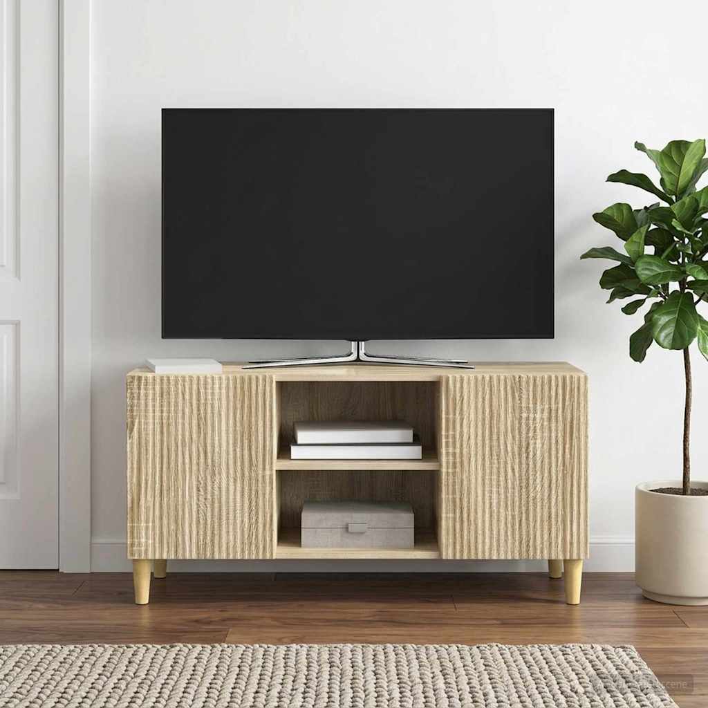 Televizní Skříň Dub Sonoma 102 X 34,5 X 50 Cm Kompozitní Dřevo