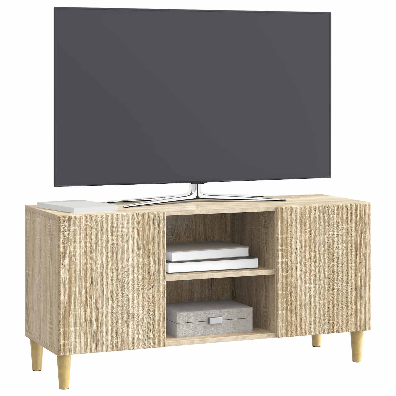 Televizní Skříň Dub Sonoma 102 X 34,5 X 50 Cm Kompozitní Dřevo
