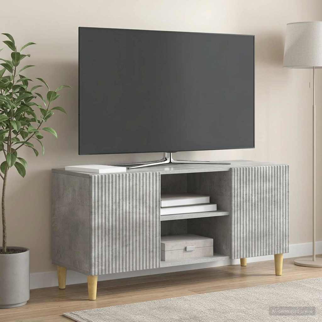 Televizní Skříň Betonově Šedá 102 X 34,5 X 50 Cm