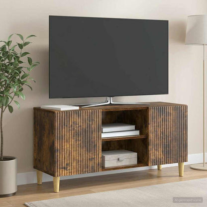 Televizní Skříň Kouřový Dub 102 X 34,5 X 50 Cm Kompozitní Dřevo