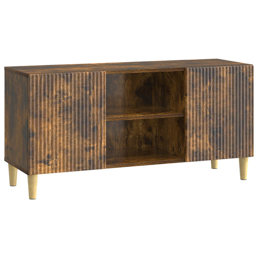 Televizní Skříň Kouřový Dub 102 X 34,5 X 50 Cm Kompozitní Dřevo