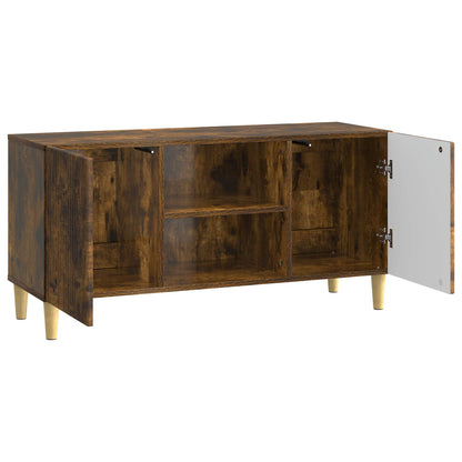 Televizní Skříň Kouřový Dub 102 X 34,5 X 50 Cm Kompozitní Dřevo