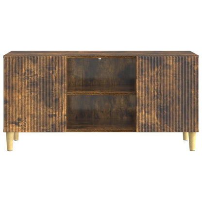 Televizní Skříň Kouřový Dub 102 X 34,5 X 50 Cm Kompozitní Dřevo