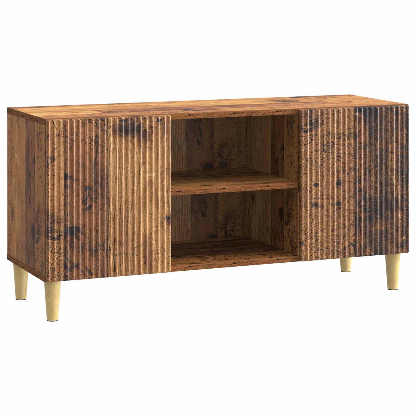 Televizní Skříň Staré Dřevo 102 X 34,5 X 50 Cm Kompozitní Dřevo