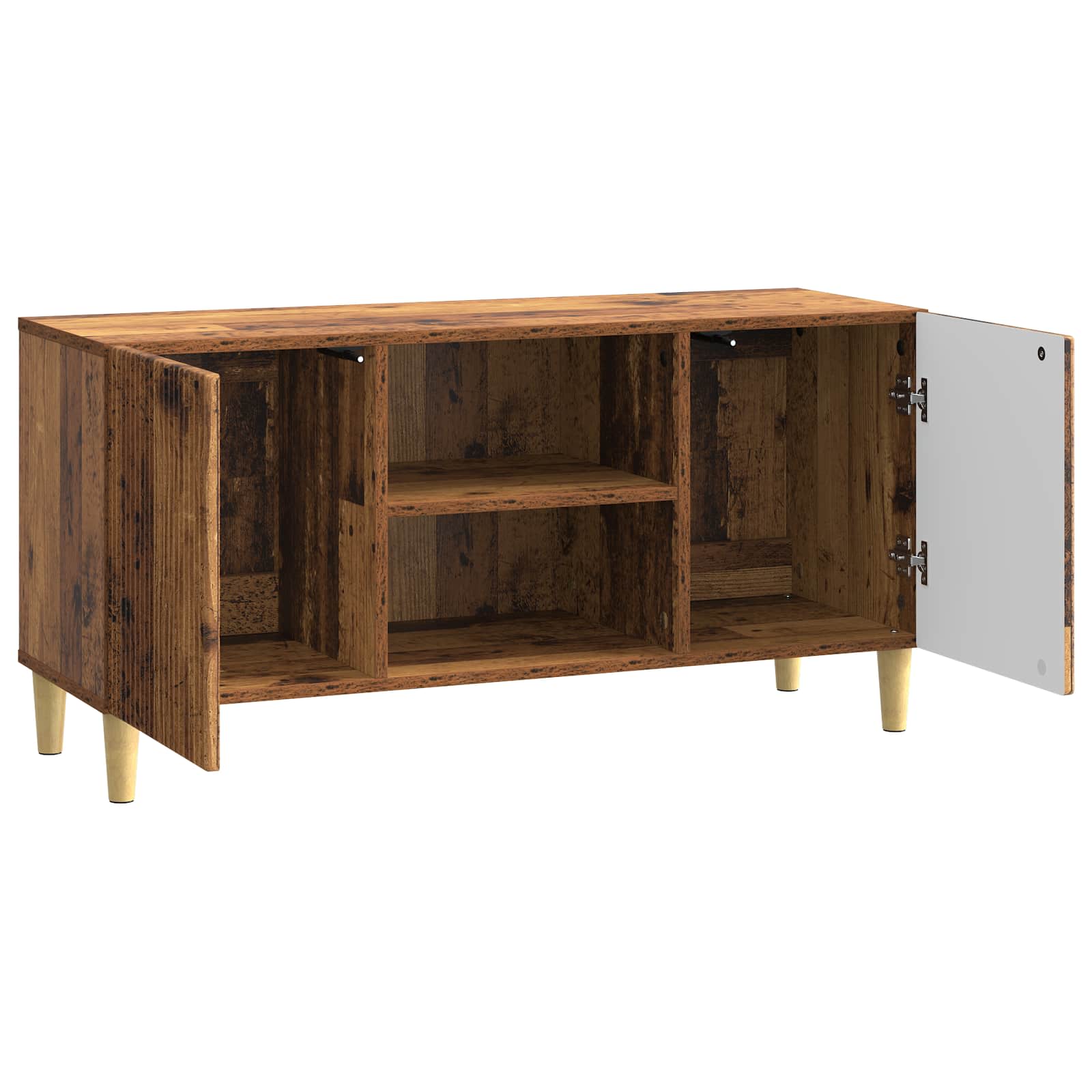 Televizní Skříň Staré Dřevo 102 X 34,5 X 50 Cm Kompozitní Dřevo