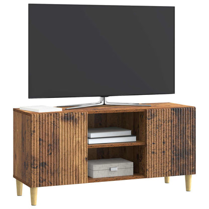 Televizní Skříň Staré Dřevo 102 X 34,5 X 50 Cm Kompozitní Dřevo
