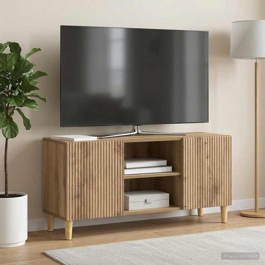 Televizní Skříň 102 X 34,5 X 50 Cm Dub Artisan Kompozitní Dřevo