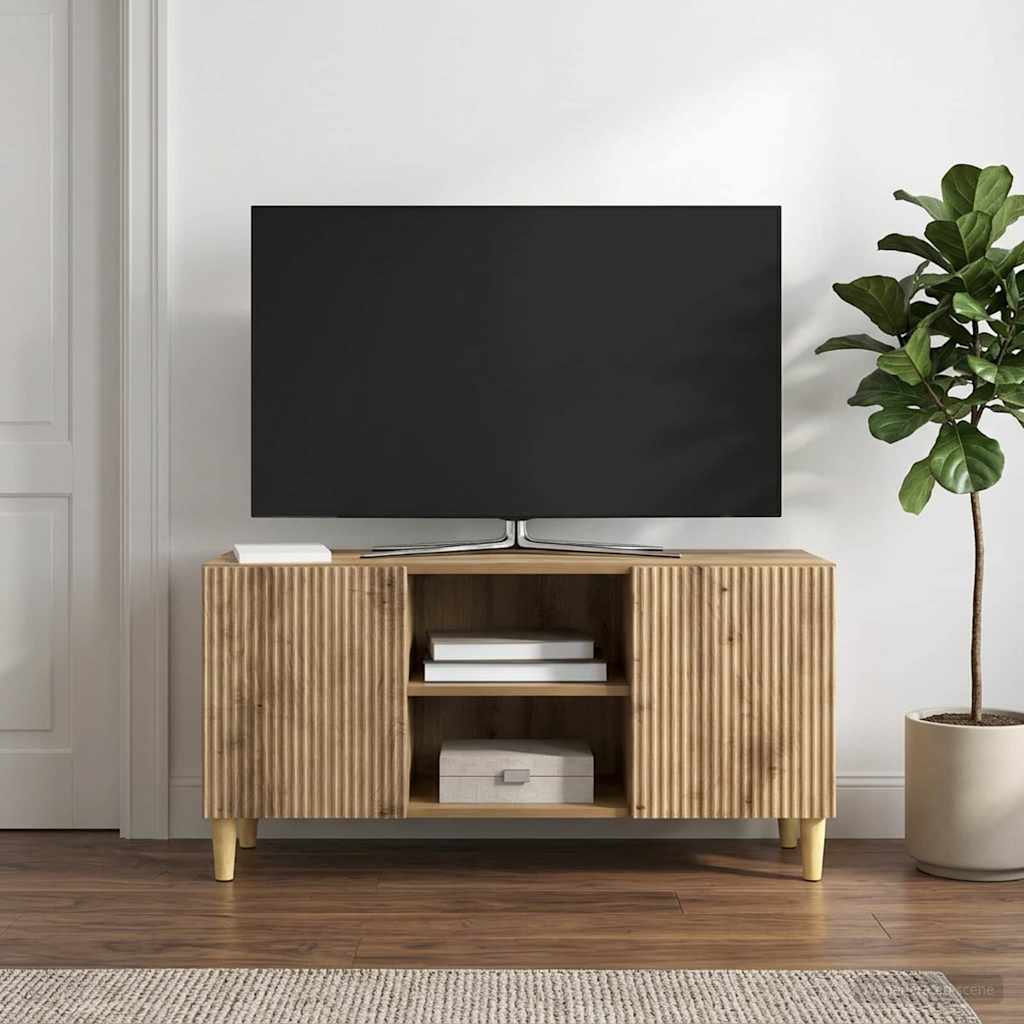 Televizní Skříň 102 X 34,5 X 50 Cm Dub Artisan Kompozitní Dřevo
