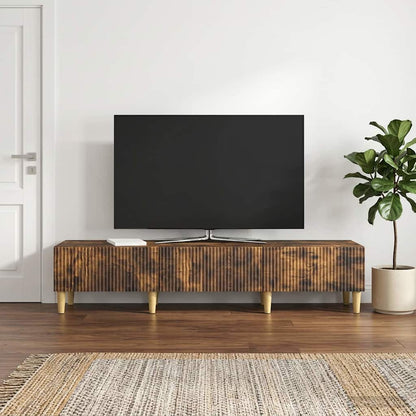 Televizní Skříň Kouřový Dub 147 X 34,5 X 30 Cm Kompozitní Dřevo