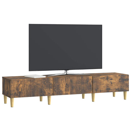 Televizní Skříň Kouřový Dub 147 X 34,5 X 30 Cm Kompozitní Dřevo