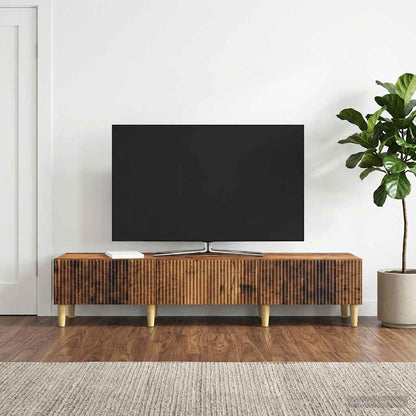 Televizní Skříň Staré Dřevo 147 X 34,5 X 30 Cm Kompozitní Dřevo