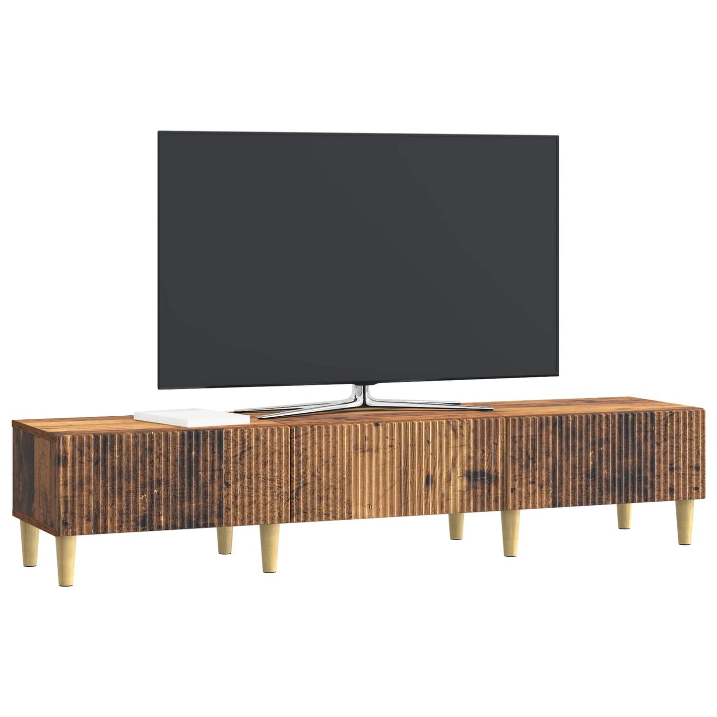 Televizní Skříň Staré Dřevo 147 X 34,5 X 30 Cm Kompozitní Dřevo