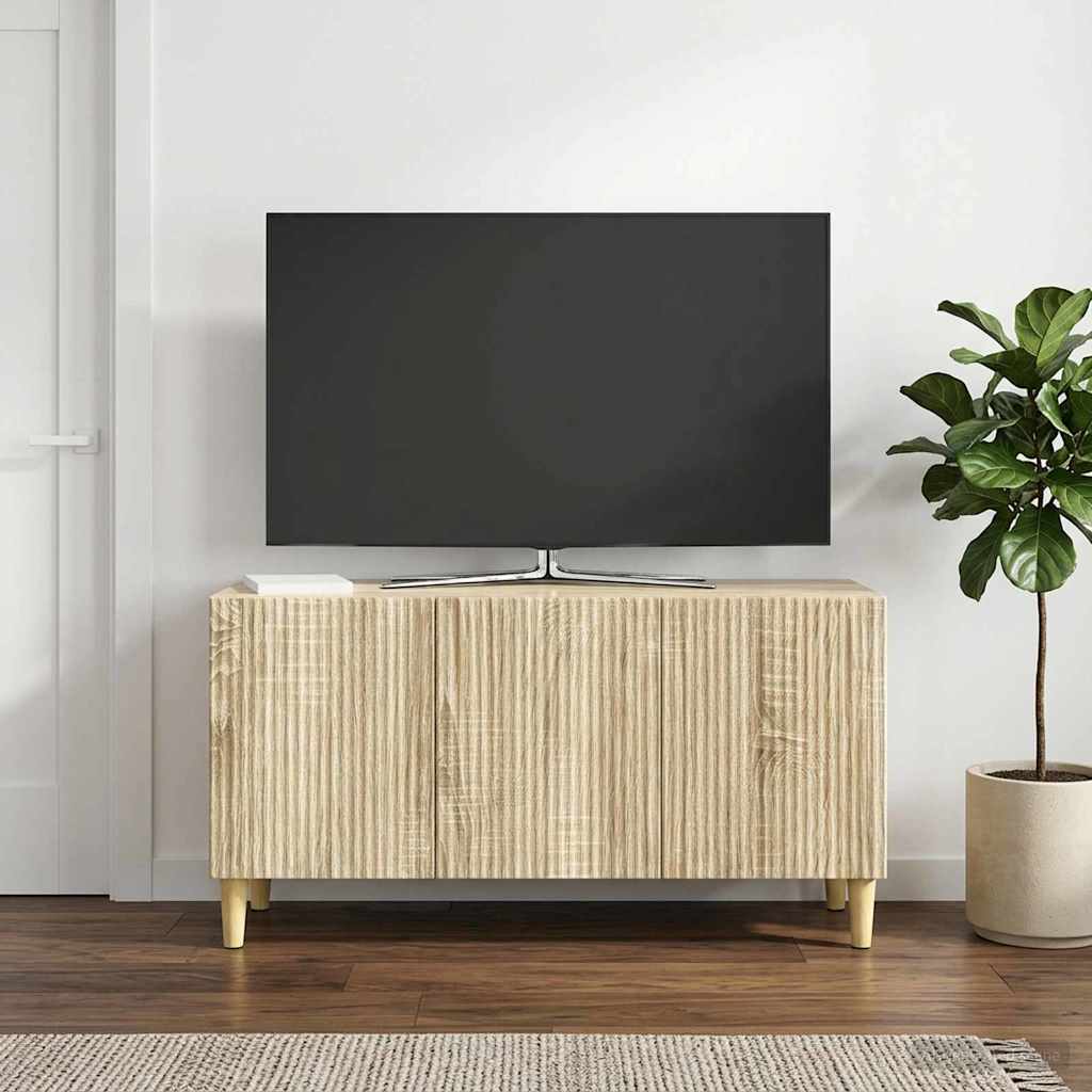 Televizní Skříň Dub Sonoma 99 X 34,5 X 50 Cm Kompozitní Dřevo