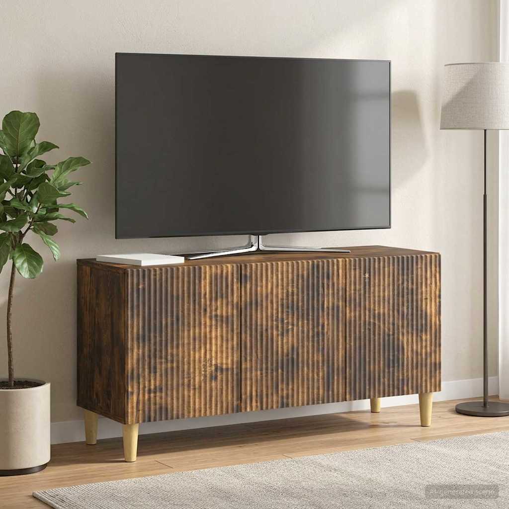 Televizní Skříň Kouřový Dub 99 X 34,5 X 50 Cm Kompozitní Dřevo