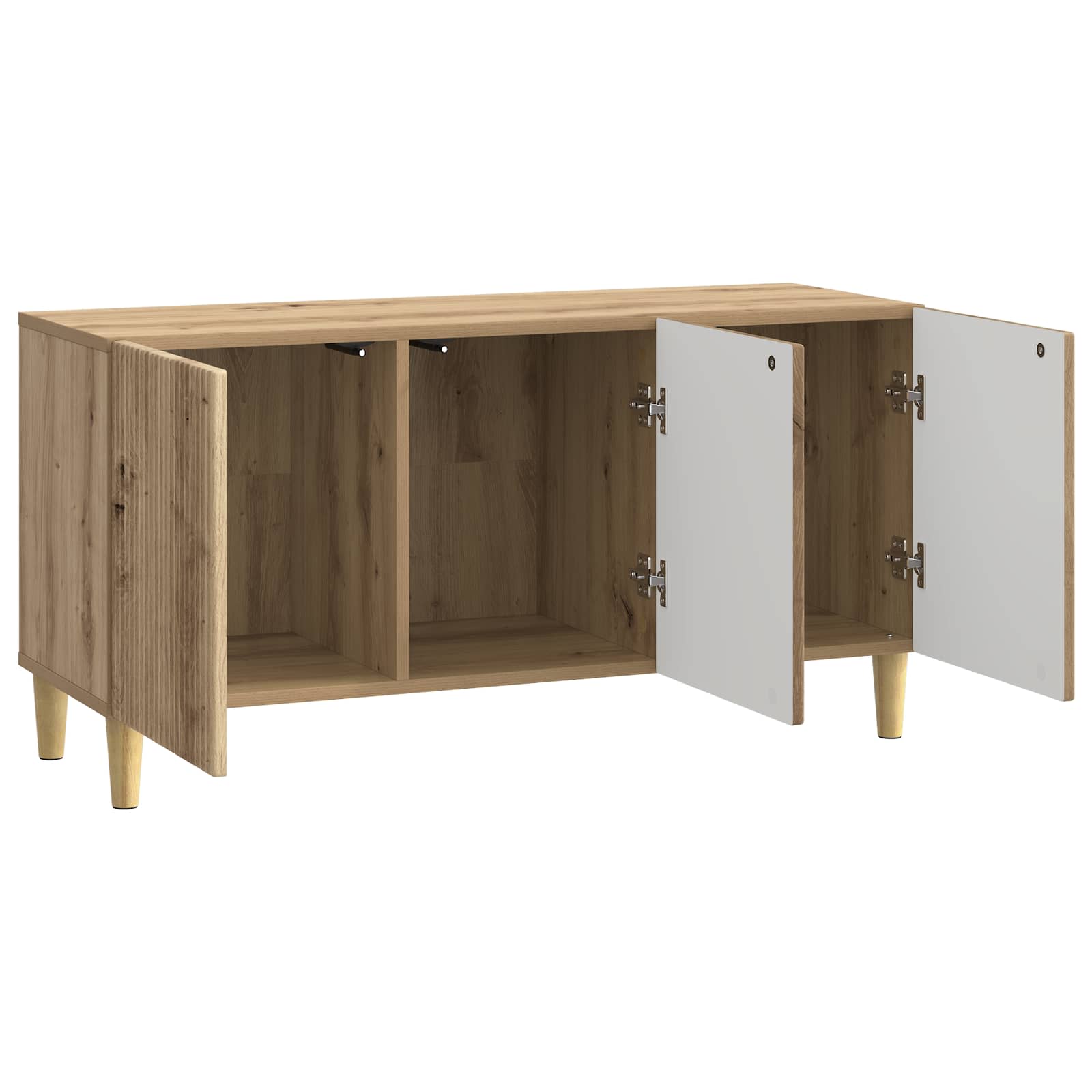 Televizní Skříň 99 X 34,5 X 50 Cm Dub Artisan Kompozitní Dřevo