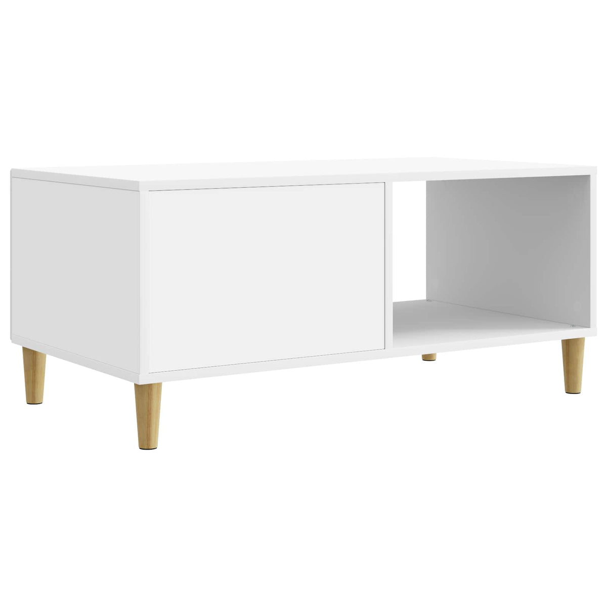 Konferenční Stolek Bílá 90 X 50 X 40 Cm Kompozitní Dřevo