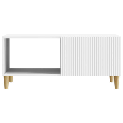 Konferenční Stolek Bílá 90 X 50 X 40 Cm Kompozitní Dřevo