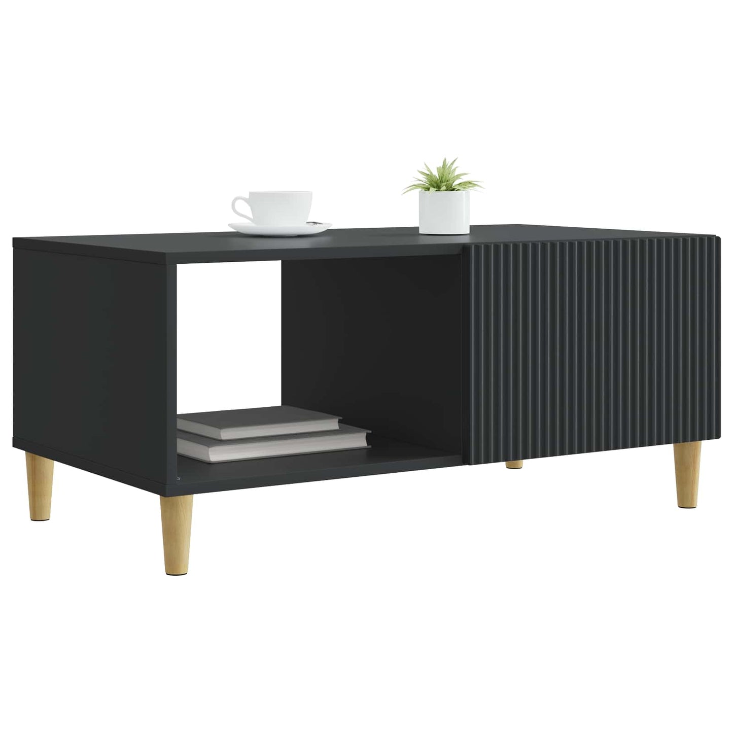 Konferenční Stolek Černá 90 X 50 X 40 Cm Kompozitní Dřevo