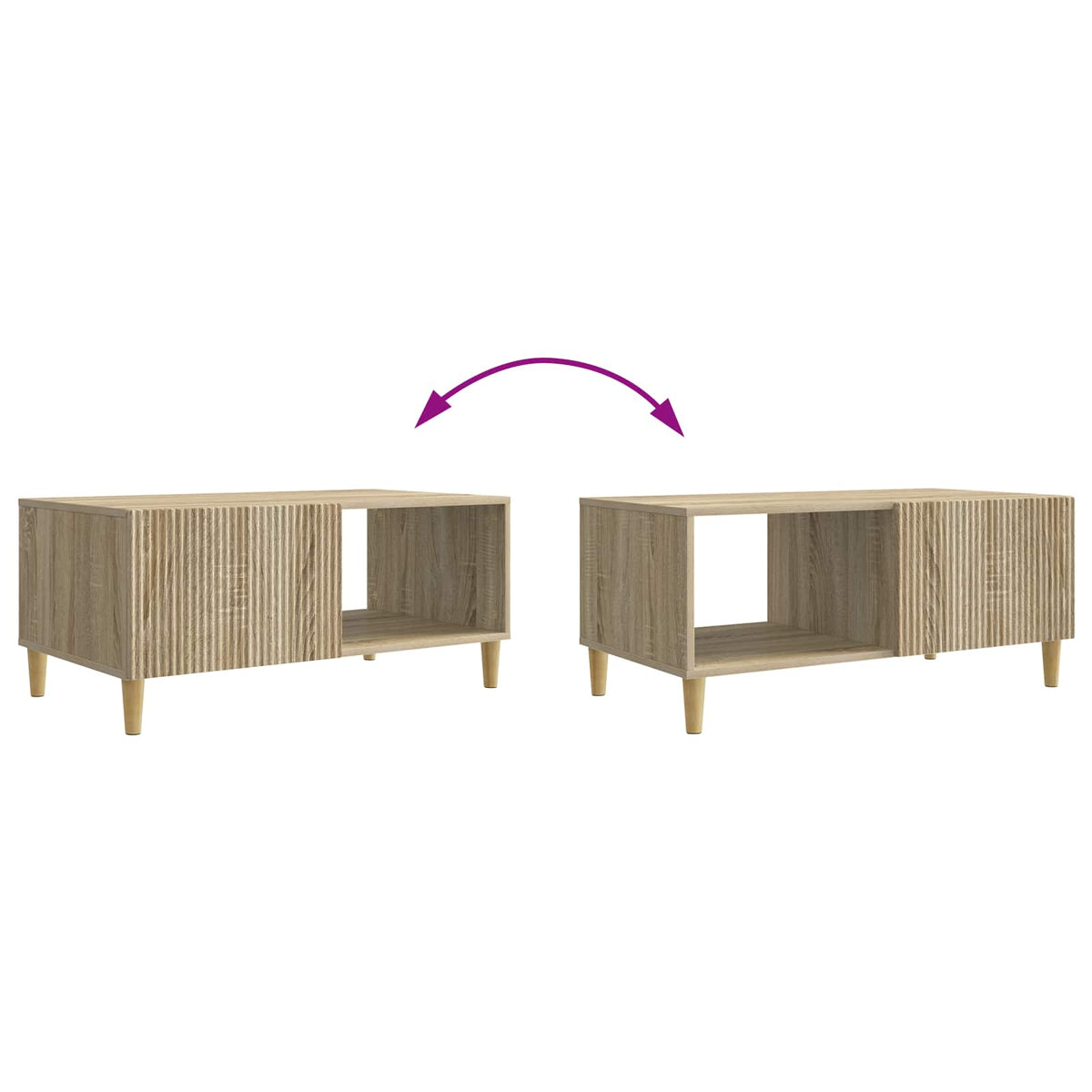 Konferenční Stolek Dub Sonoma 90 X 50 X 40 Cm Kompozitní Dřevo