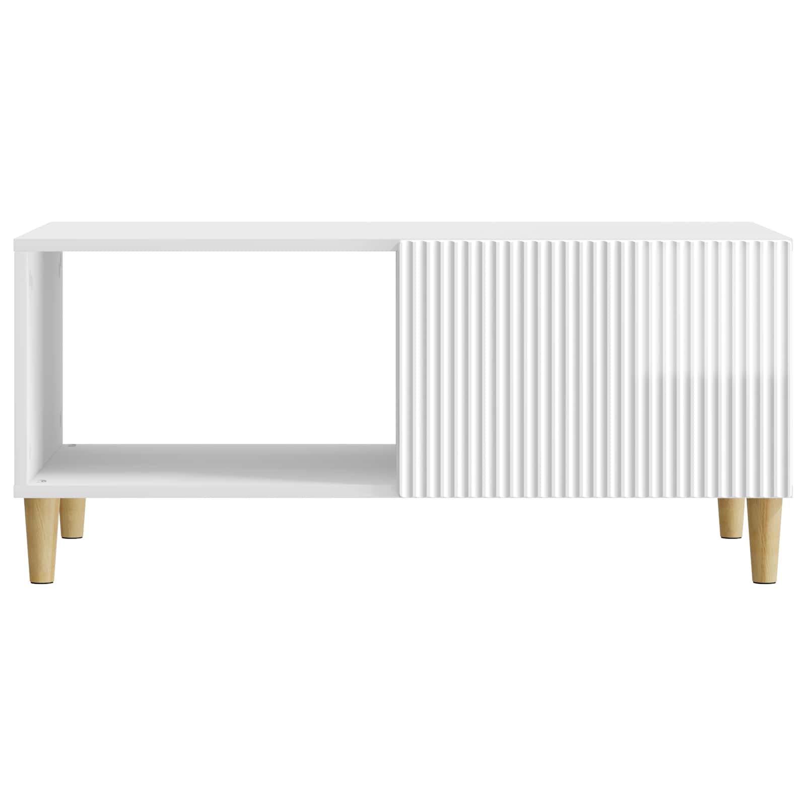 Konferenční Stolek Bílá S Vysokým Leskem 90 X 50 X 40 Cm