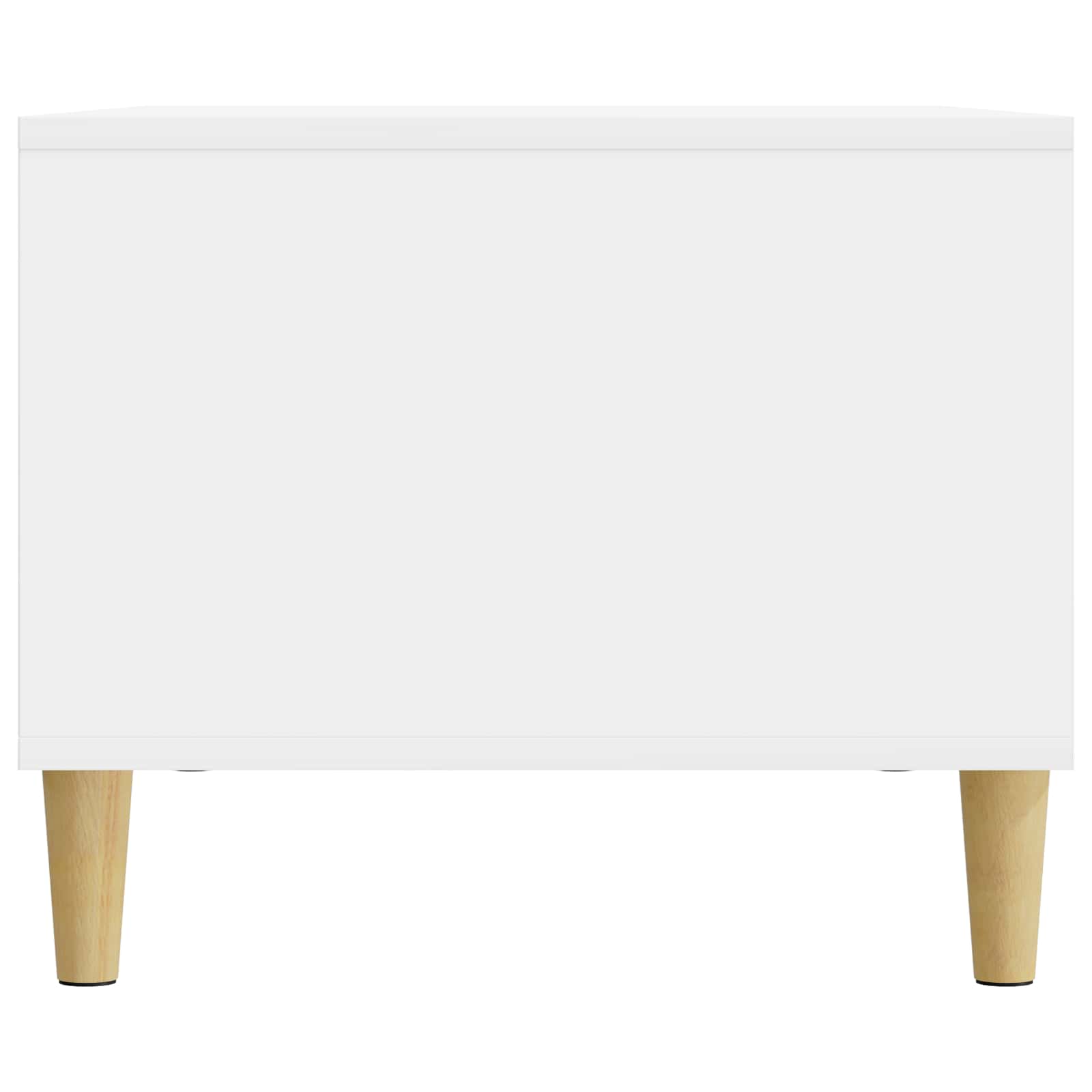 Konferenční Stolek Bílá S Vysokým Leskem 90 X 50 X 40 Cm