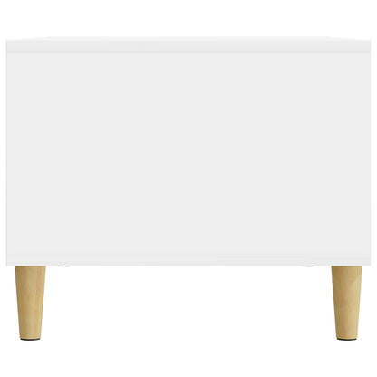 Konferenční Stolek Bílá S Vysokým Leskem 90 X 50 X 40 Cm