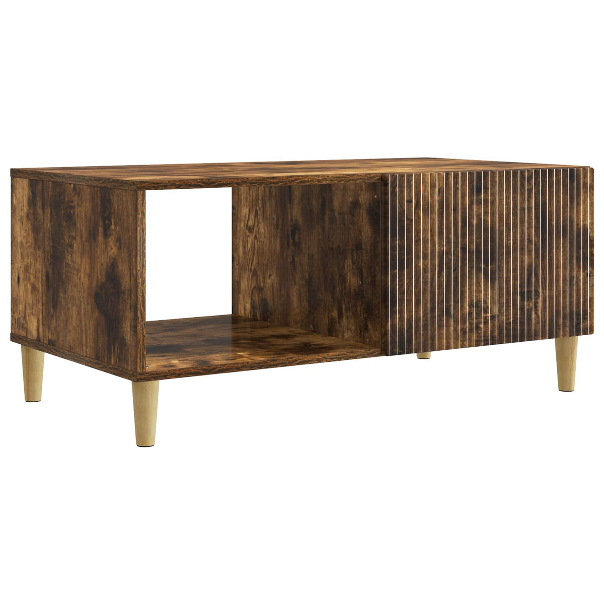 Konferenční Stolek Kouřový Dub 90 X 50 X 40 Cm Kompozitní Dřevo
